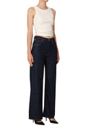 Lyra Wide Leg Long - 32" Inseam in Soft Rinse - LINE 03
