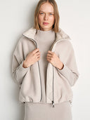 Outdoorcape aus Woll-Mix