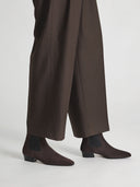 Nemoli Suede Ankle Boots in Walnut